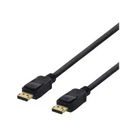 Bilde av DELTACO DP-1020D - DisplayPort-kabel - DisplayPort (hann) til DisplayPort (hann) - DisplayPort 1.2 - 2 m - 4K-støtte - svart PC tilbehør - Kabler og adaptere - Videokabler og adaptere