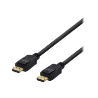 Bilde av DELTACO DP-1030D - DisplayPort-kabel - DisplayPort (hann) til DisplayPort (hann) - DisplayPort 1.2 - 3 m - 4K-støtte - svart PC tilbehør - Kabler og adaptere - Videokabler og adaptere
