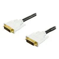 Bilde av DELTACO - DVI-kabel - dobbeltlenke - DVI-D (hann) til DVI-D (hann) - 5 m PC tilbehør - Kabler og adaptere - Videokabler og adaptere