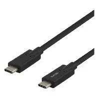 Bilde av DELTACO Deltaco Ladekabel USB-C til USB-C, 2 m, svart Ladere og kabler,Elektronikk,Ladere &amp; kabler
