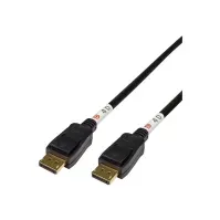 Bilde av DELTACO - DisplayPort-kabel - DisplayPort (hann) til DisplayPort (hann) - DisplayPort 2.1 - 1 m - 8 K 30 Hz (7680 x 4320) støtte - svart PC tilbehør - Kabler og adaptere - Videokabler og adaptere