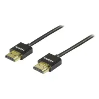 Bilde av DELTACO HDMI-1091-K - HDMI-kabel med Ethernet - HDMI hann til HDMI hann - 1 m - svart PC tilbehør - Kabler og adaptere - Videokabler og adaptere