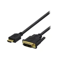 Bilde av DELTACO HDMI-112D - Adapterkabel - HDMI hann til DVI hann - 2 m - svart - 1080p-støtte PC tilbehør - Kabler og adaptere - Adaptere