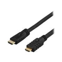 Bilde av DELTACO HDMI-1250 - HDMI-kabel med Ethernet - HDMI hann til HDMI hann - 25 m - svart PC tilbehør - Kabler og adaptere - Videokabler og adaptere