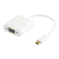 Bilde av DELTACO USBC-VGA1 - Ekstern videoadapter - USB-C - VGA - hvit PC-Komponenter - Skjermkort & Tilbehør - USB skjermkort