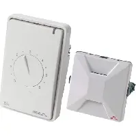 Bilde av DEVIreg 233 termostat med romføler, hvit Tekniske installasjoner > Varme