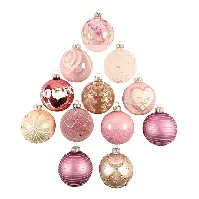 Bilde av DGA - 12 pcs - Christmas Ornament box - Pink (1131439) - Hjemme og kjøkken