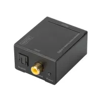 Bilde av DIGITUS DS-40133 - Audio digital til analog omformer - sort PC tilbehør - Kabler og adaptere - Adaptere