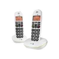 Bilde av DORO PhoneEasy 100W Duo - Trådløs telefon med anrops-ID - DECT\GAP - hvit + ekstra håndsett Tele & GPS - Fastnett & IP telefoner - IP-telefoner