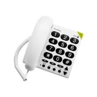 Bilde av DORO PhoneEasy 311c - Telefon med ledning - hvit Tele & GPS - Fastnett & IP telefoner - Alle fastnett telefoner