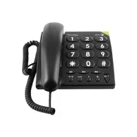 Bilde av DORO PhoneEasy 311c - Telefon med ledning - svart Tele & GPS - Fastnett & IP telefoner - Alle fastnett telefoner