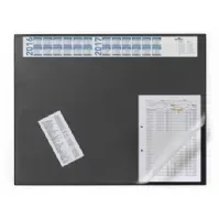 Bilde av DURABLE - Skrivebordsmatte med gjennomsiktig belegg - 52 x 65 cm - svart Kontorartikler - Kontortilbehør
