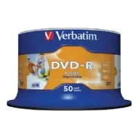 Bilde av DVD-R Verbatim 4,7GB 16X PRO 50stk spindel printable PC-Komponenter - Harddisk og lagring - Lagringsmedium