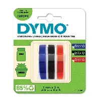 Bilde av DYMO - Embosser Tape 9mm x 3m (3 pack) (S0847750) - Kontor og skoleutstyr