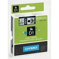 Bilde av DYMO Merkebånd Dymo D1 12 mm, svart på gjennomsiktig Kontorrekvisita,Merking