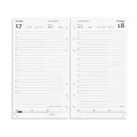 Bilde av Dagkalender System PP Refill 9,5x16,8cm 1dag/side 24 2785 00 Papir & Emballasje - Kalendere & notatbøker - Kalendere