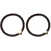Bilde av Dark 2 pk Velvet Hair Tie Chocolate Brown Accessories - Hårbånd & Hårpynt