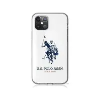 Bilde av Deksel US Polo Assn US Polo USHCP12LTPUHRWH iPhone 12 Pro Max 6,7 tommer Hvit/hvit glanset stor logo Tele & GPS - Mobilt tilbehør - Deksler og vesker