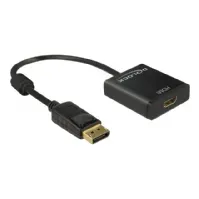 Bilde av Delock Adapter Displayport 1.2 male > HDMI female 4K Active - Videokonverter - Parade PS171 - DisplayPort - HDMI - svart - løsvekt PC tilbehør - Kabler og adaptere - Adaptere