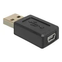 Bilde av Delock Adapter Gender Changer - USB-adapter - USB (hann) til mini-USB type B (hunn) - svart PC tilbehør - Kabler og adaptere - Adaptere