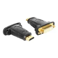 Bilde av Delock Adapter HDMI male > DVI 24+5 pin female - Video adapter - DVI-I hunn til HDMI hann PC tilbehør - Kabler og adaptere - Adaptere