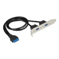 Bilde av Delock Slot bracket - USB-panel - USB-type A (hunn) til 19-pins USB 3.0-plugg (hunn) - for Delock Converter M.2 PC-Komponenter - Skap og tilbehør - Tilbehør