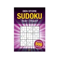 Bilde av Den store Sudoku - 500 opgaver Bøker - Ordbøker
