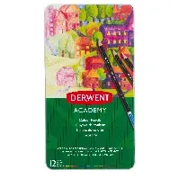 Bilde av Derwent - Academy Color Pencils Tin (12 pcs) (605064) - Leker