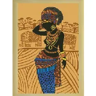 Bilde av Diamond Dotz Afrikansk prinsesse Strikking, pynt, garn og strikkeoppskrifter