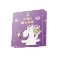 Bilde av Diamond Dotz Box 22 x 22 cm - Unicorn Believe in Magic Leker - Kreativitet - Sy, Strikk & Broderi