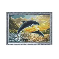 Bilde av Diamond Dotz Frie delfiner Strikking, pynt, garn og strikkeoppskrifter