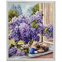 Bilde av Diamond Painting Lavendel Strikking, pynt, garn og strikkeoppskrifter