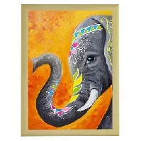 Bilde av Diamond painting Elefant Strikking, pynt, garn og strikkeoppskrifter