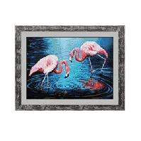 Bilde av Diamond painting Flamingo Strikking, pynt, garn og strikkeoppskrifter