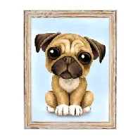 Bilde av Diamond painting Puppy eyes Strikking, pynt, garn og strikkeoppskrifter