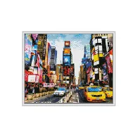 Bilde av Diamond painting Time Square Strikking, pynt, garn og strikkeoppskrifter