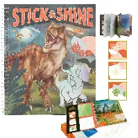 Bilde av Dino World - Colouring Book Stick&Shine ( 0412473 ) - Leker