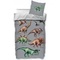 Bilde av Dinosaurer sengetøy - 140x200 cm - 100% bomull - Tyrannosaurus Sengetøy , Barnesengetøy , Barne sengetøy 140x200 cm