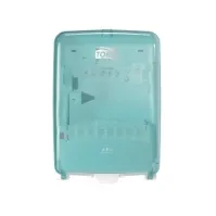 Bilde av Dispenser Tork® Washstation W6, 651420, til håndklædeark på rulle, hvid/turkis Rengjøring - Tørking - Håndkle & Dispensere