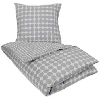 Bilde av Dobbeldyne sengesett - 200x220 cm - 100% bomull - Circle grey - Borg Living Sengetøy , Dobbelt sengetøy , Dobbelt sengetøy 200x220 cm