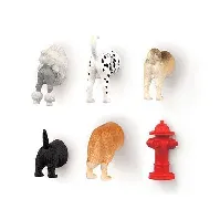 Bilde av Dog Butt Magnets 6 Per Set - Gadgets