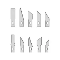 Bilde av Donau Elektronik Skalpel-sæt 1 stk Kontorartikler - Skjæreverktøy - Kniver