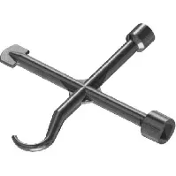 Bilde av Duco 4-i-ett universal kryssnøkkel for påskrudde deksler Backuptype - VA