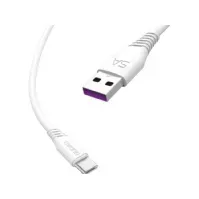 Bilde av Dudao L2T USB-A to USB-C cable 2m hvid PC tilbehør - Kabler og adaptere - Strømkabler
