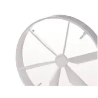 Bilde av Duka lukkespjæld - PVC, Hvid, Ø100 mm, Til EL 600, EL 700 og S7 Ventilasjon & Klima - Baderomsventilator