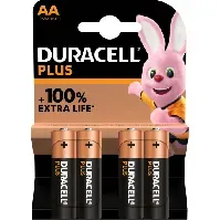 Bilde av Duracell Plus AA Alkaline Batterier - 4 stk. Hus &amp; hage > SmartHome &amp; elektronikk