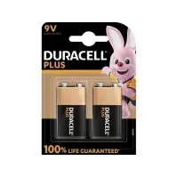 Bilde av Duracell Plus - Batteri 2 x - Alkalisk Strøm artikler - Batterier - 9V batterier