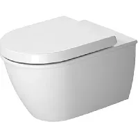 Bilde av Duravit Darling New Compact vegghengt toalett, uten skyllekant, antibakteriell, hvit Baderom > Toalettet