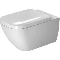 Bilde av Duravit Happy D.2 vegghengt toalett, uten skyllekant, hvit Baderom > Toalettet