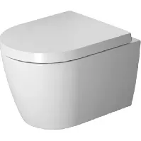 Bilde av Duravit Me by Starck Compact vegghengt toalett, uten skyllekant, antibakteriell, hvit Baderom > Toalettet